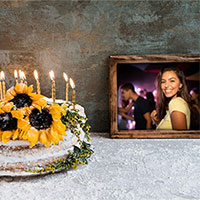 Photo effect - Birthday cake