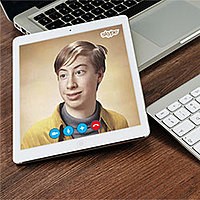 Photo effect - Calling in skype on iPad