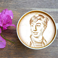 Photo effect - Cappuccino art