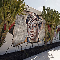 Photo effect - Mosaic on the wall