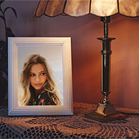 Photo effect - Photo frame in warm light