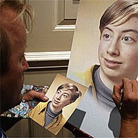 Photo effect - Photo on the canvas