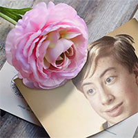 Photo effect - Postcard. From me with love