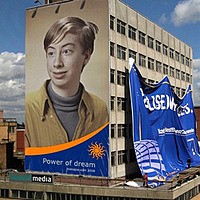 Photo effect - Poster on the building