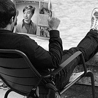 Photo effect - Reading News
