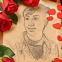 Photo effect - Red Roses