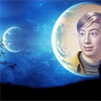 Photo effect - Shadows of the night sky