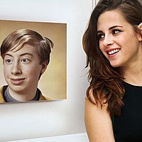 Photo effect - Smiling Kresten Stewart