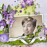 Photo effect - Violet Time