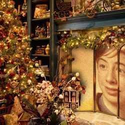 Photo effect - Christmas room. Awaiting holiday