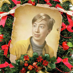Photo effect - Beautiful Christmas wreath