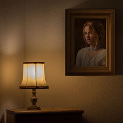 Photo effect - Classic photo frame in the dark room