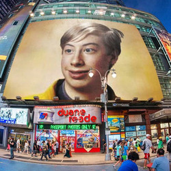 Photo effect - Fisheye photo. Early evening