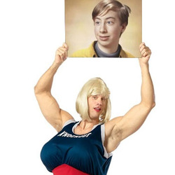 Photo effect - Funny ring girl