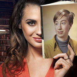 Photo effect - Hidden smile of the lovely librarian