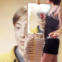 Photo effect - Painter at work