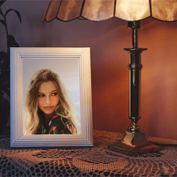 Photo effect - Photo frame in warm light