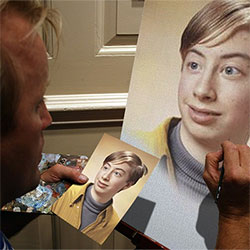 Photo effect - Photo on the canvas
