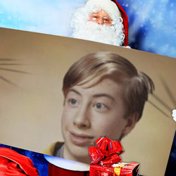 Photo effect - Santa has a present for you