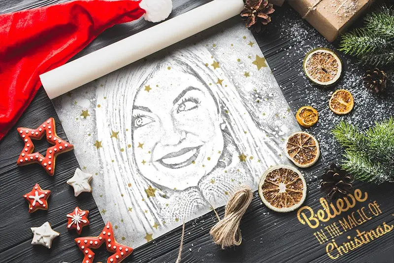 Photo effect - Believe in the magic of Christmas