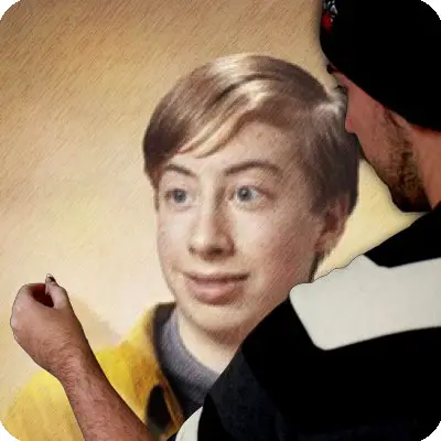 Photo effect - Image made by chalk