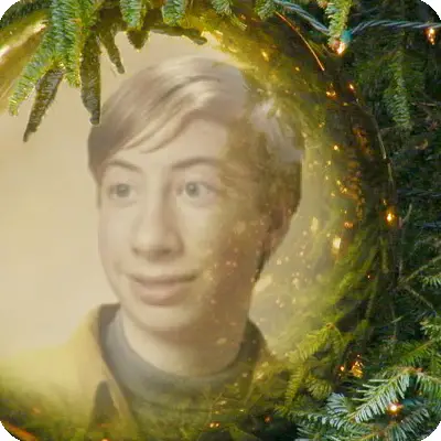 Photo effect - Decorations on Christmas tree