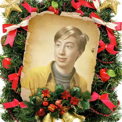 Photo effect - Beautiful Christmas wreath