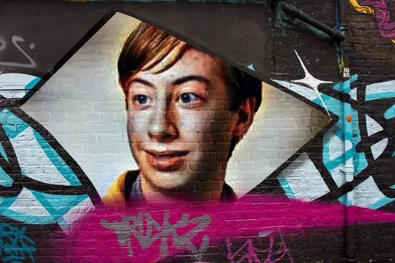Photo effect - Graffiti as an artwork