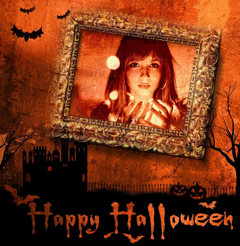 Photo effect - Happy Halloween photo frame