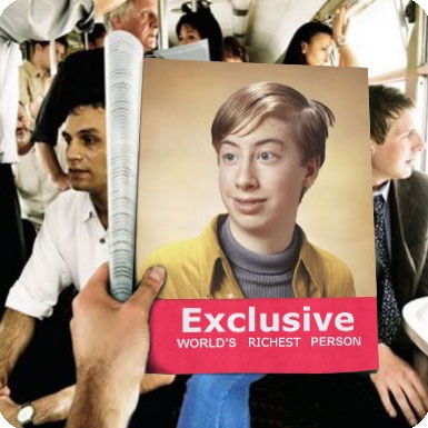 Photo effect - On the cover of magazine