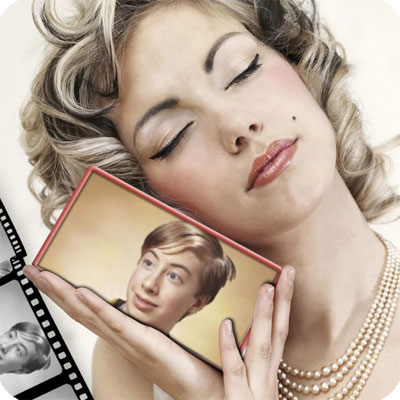 Photo effect - My sweetheart. Filmstrip.
