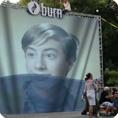 Photo effect - The background of the stage