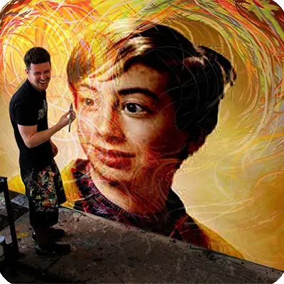 Photo effect - Paint with a smile
