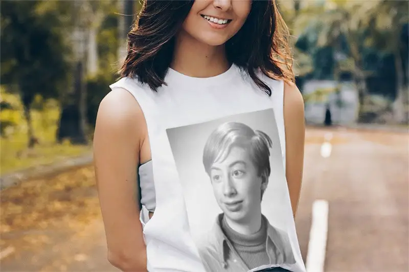 Photo effect - Photo print on tshirt