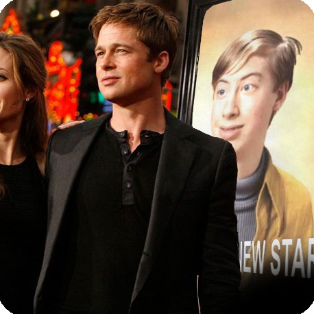 Photo effect - Brad Pitt and Angelina Jolie