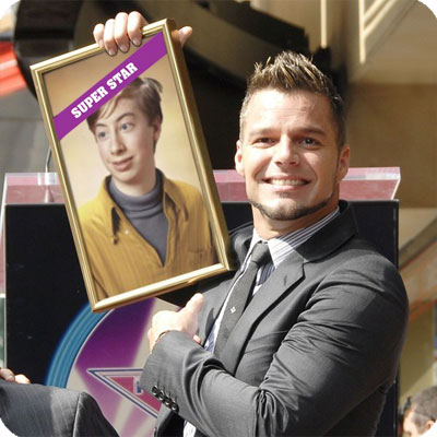 Photo effect - New friend of Ricky Martin