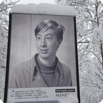 Photo effect - Snowbound billboard