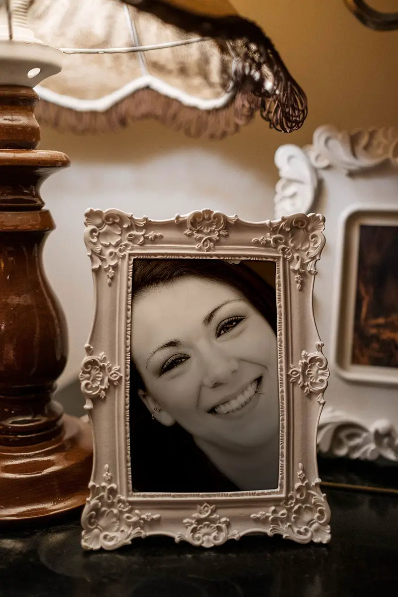 Photo effect - Vintage photo frame in warm light