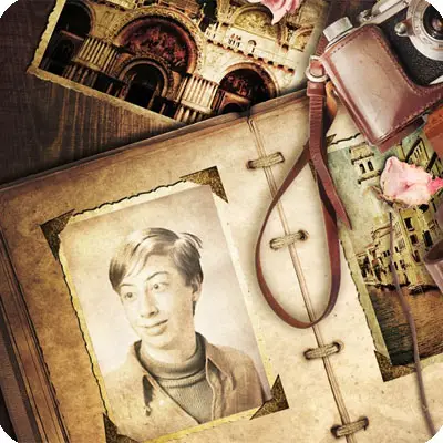 Photo effect - Vintage photos of an exciting journey